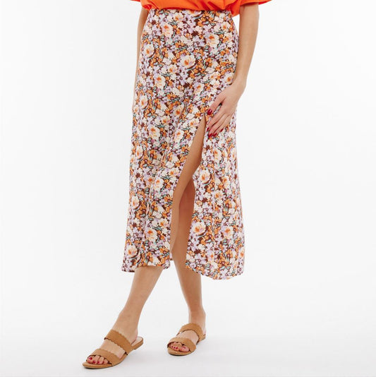 Floral rustic coloured skirt
