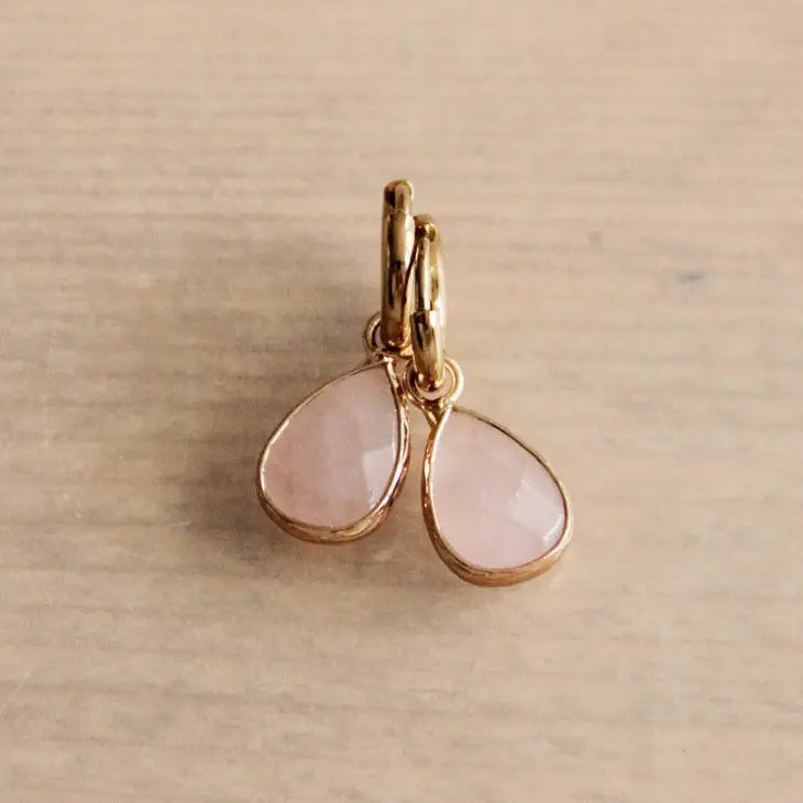 soft pink earrings